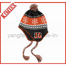 Moda Personalizada Jacquard Promoción Acrílico Hat Earflap